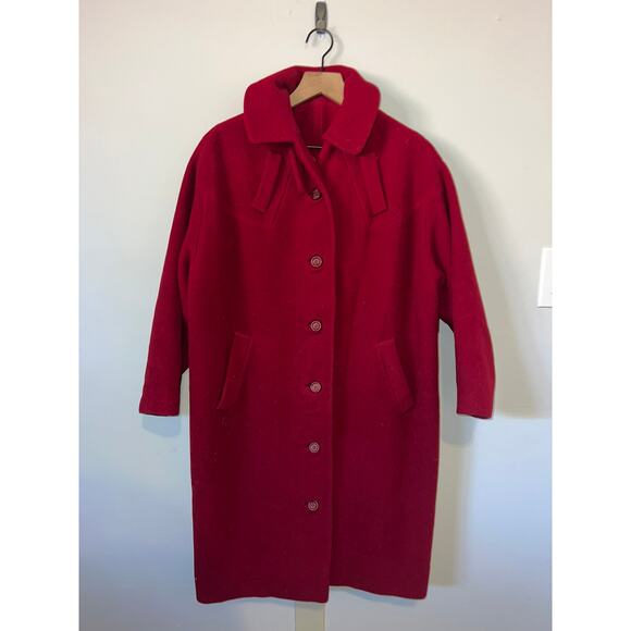 Womens Vintage Shangri-La Coat Joseph Stein Original Trench Jacket 1960s 50s L - Picture 1 of 12